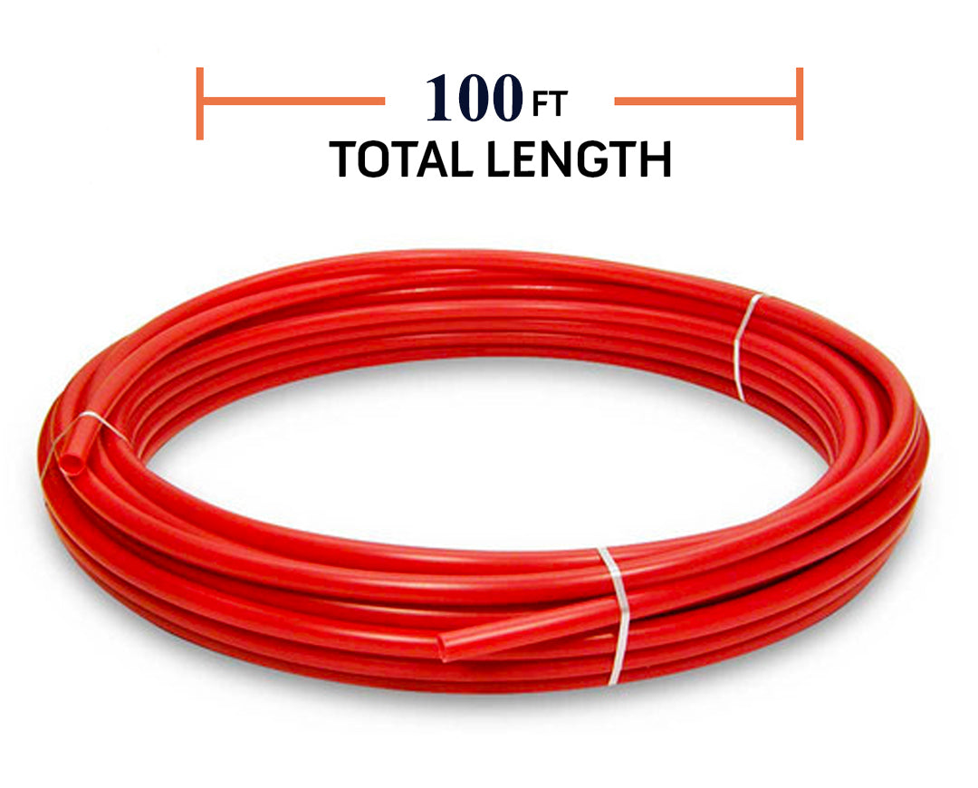 1/4-inch OD 120 PSI Air Line Pneumatic Polyethylene Tubing - 100ft