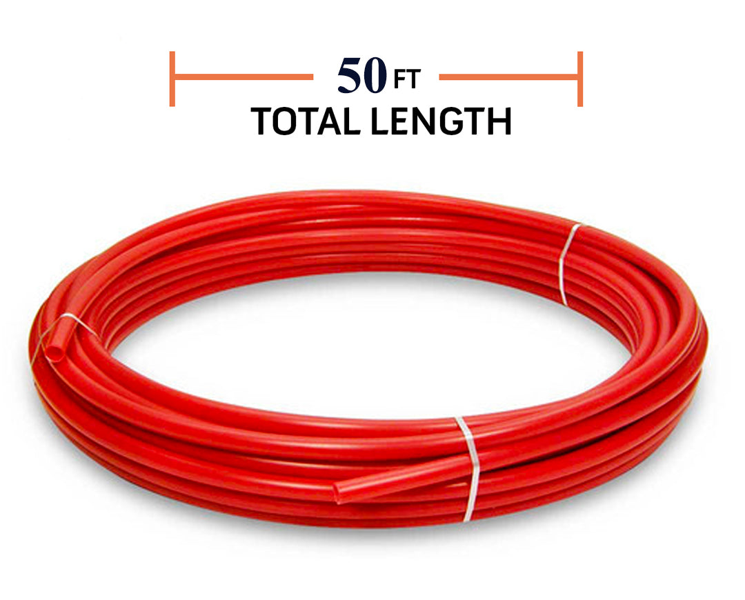 1/4-inch OD 120 PSI Air Line Pneumatic Polyethylene Tubing - 50 ft