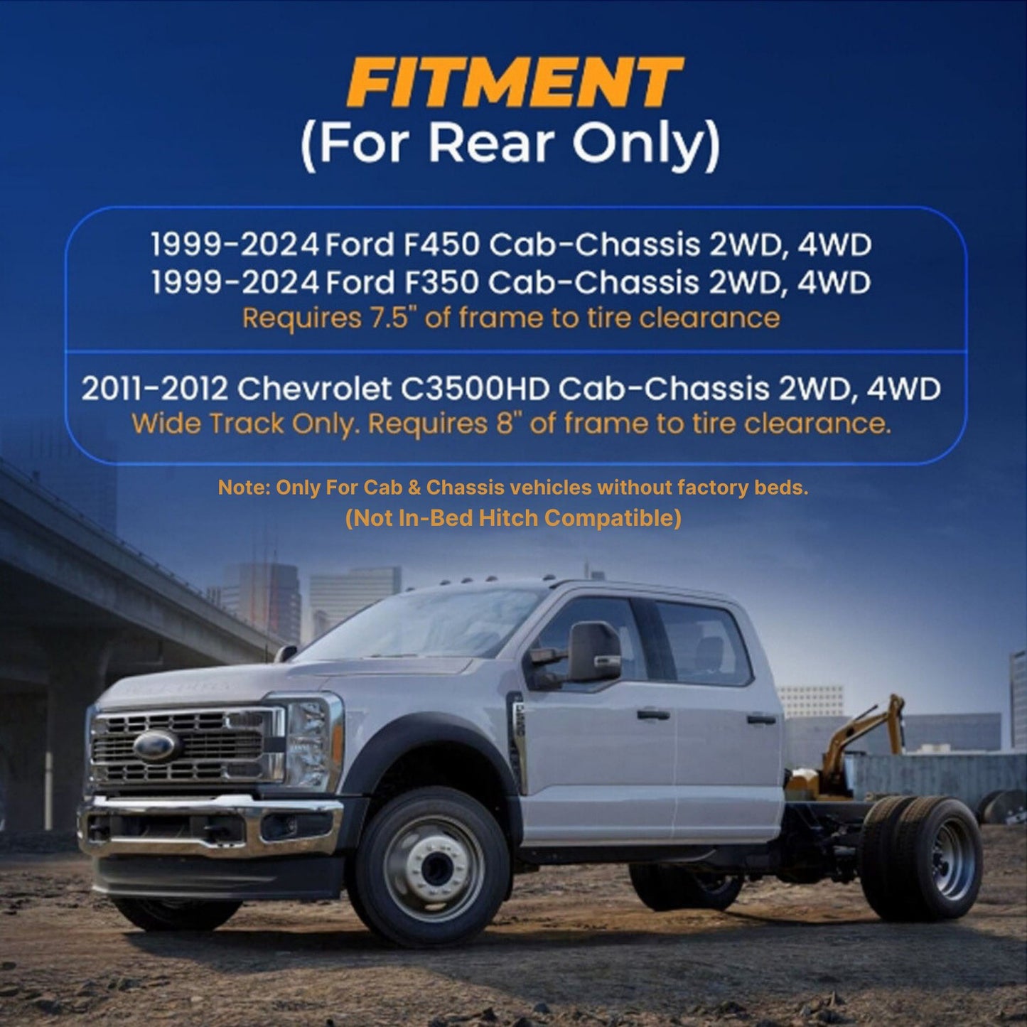 Air Bag Suspension Kit for 1999-2025 Ford F350, 450 Cab-Chassis