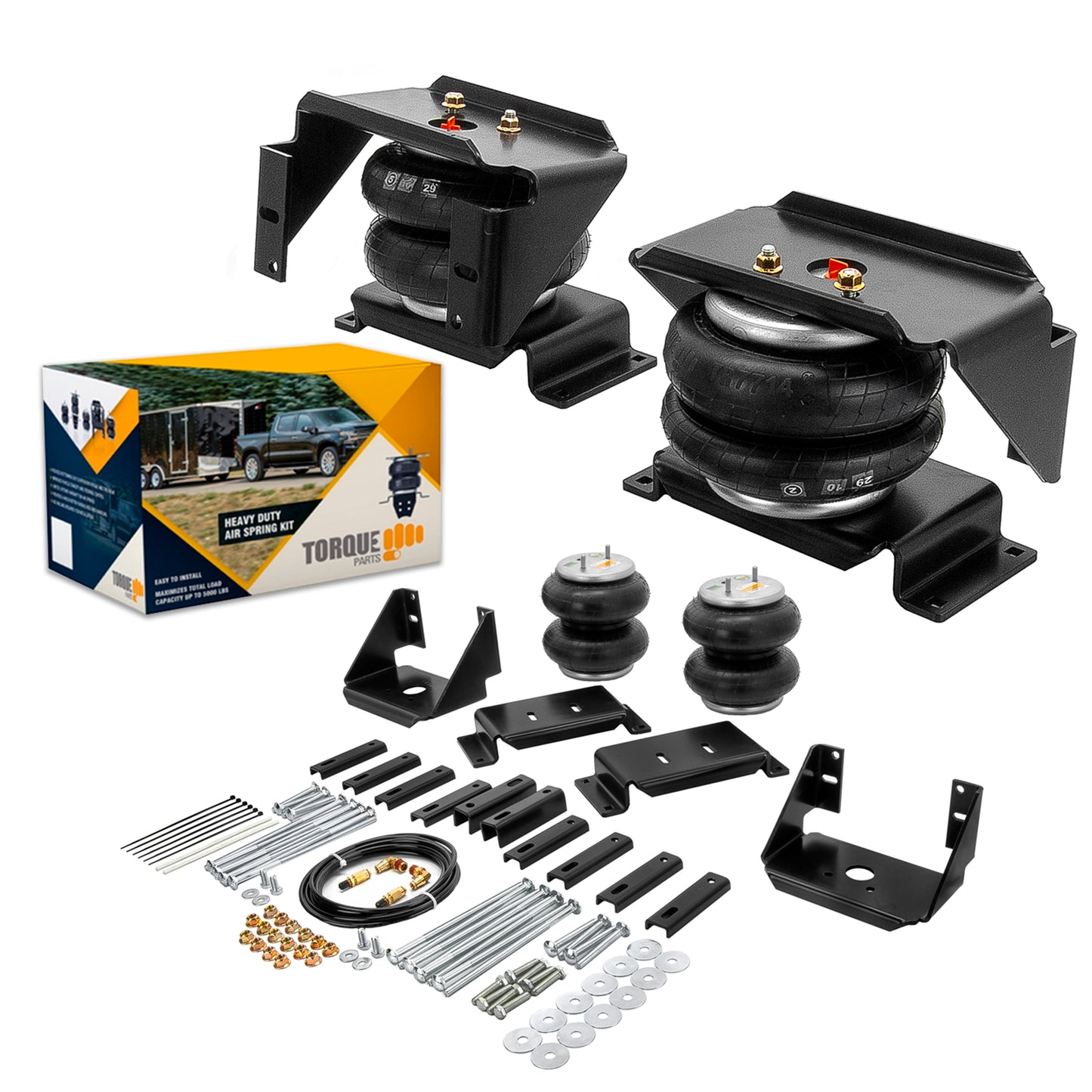 Air Bag Suspension Kit for 1999-2025 Ford F550, 2007-2024 Ram 4500