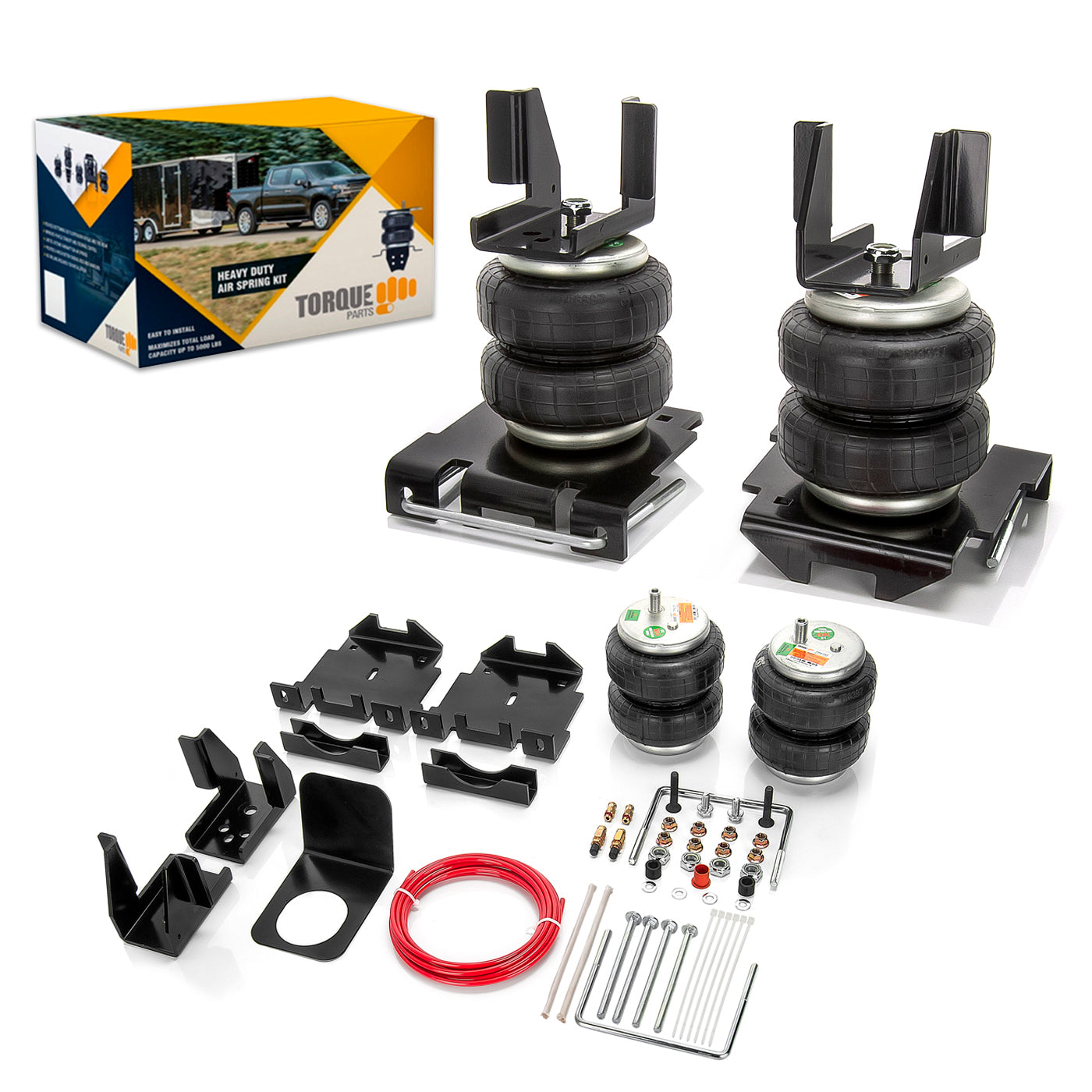 Air Bag Suspension Kit for 2007-2018 GMC Sierra 1500, Chevrolet Silverado 1500 - Up to 7500lbs