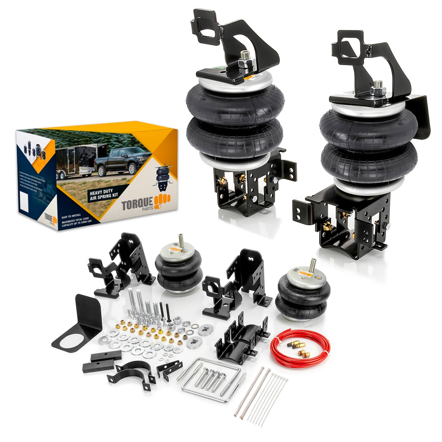 Air Bag Suspension Kit with for 1999-2004 and 2008-2010 Ford F250 350 - Up to 7500lbs
