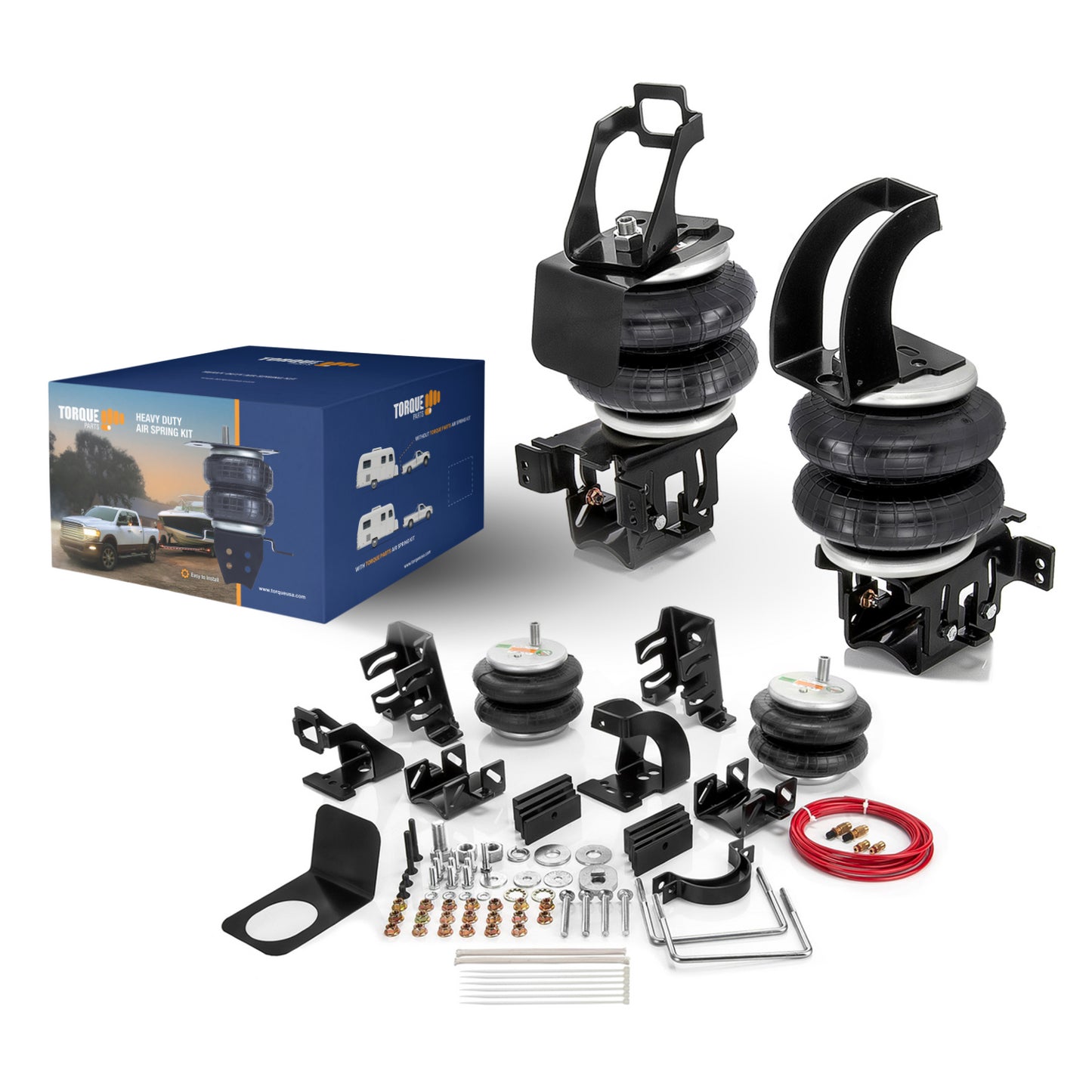 Air Bag Suspension Kit for 2011-2016 Ford F250 F350, 2011-2013 F450 - Up to 7500lbs