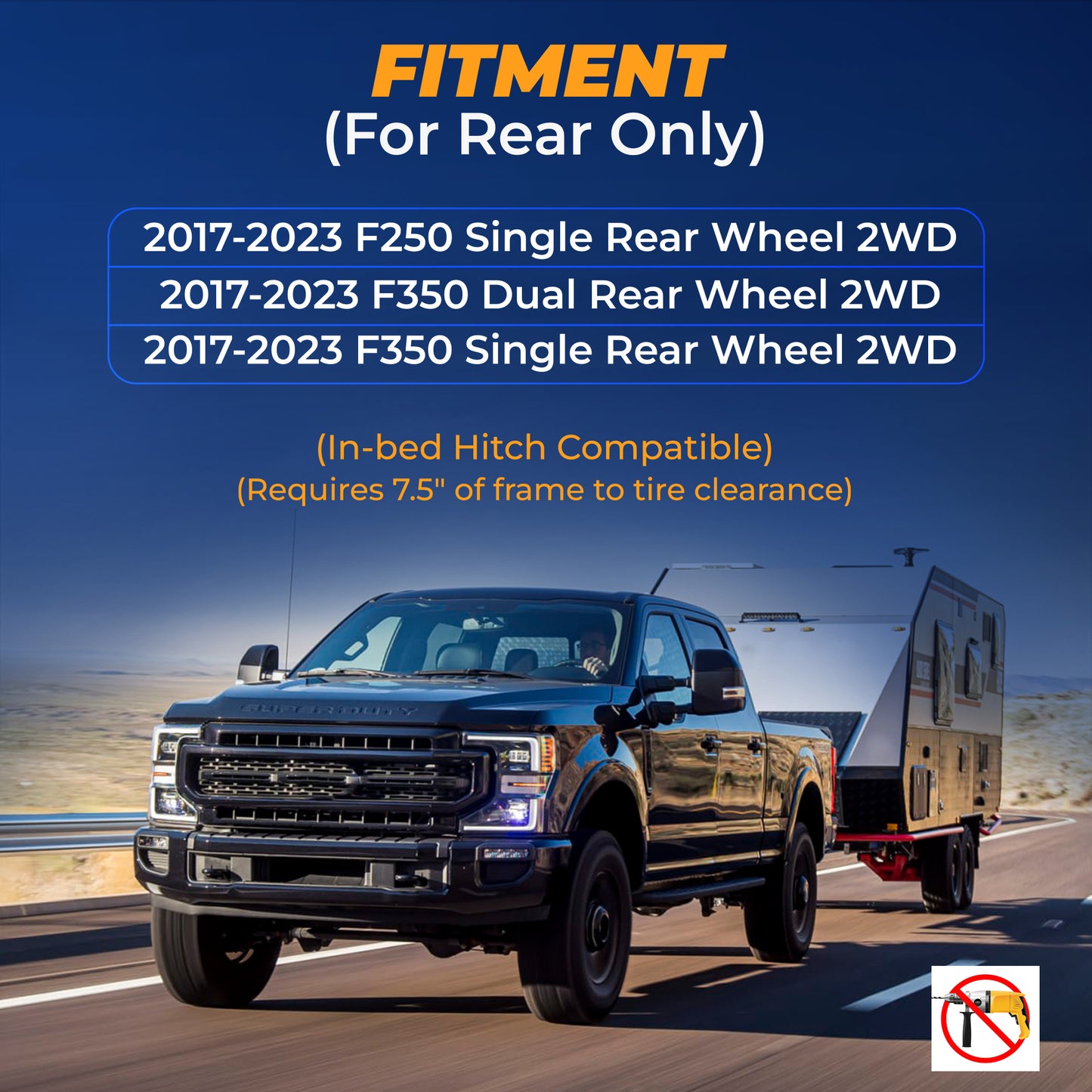 Air Bag Suspension Kit for 2017-2022 Ford F-250 F-350 2WD