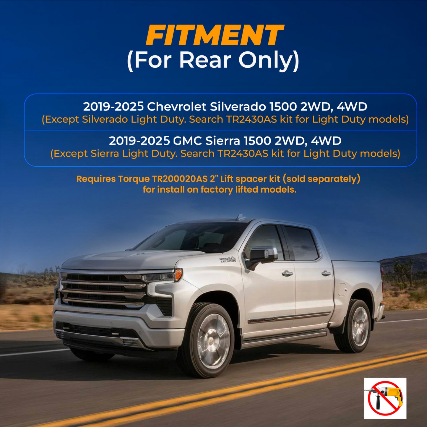 Air Bag Suspension Kit for 2019-2025 Chevrolet Silverado 1500 - Up to 7500lbs