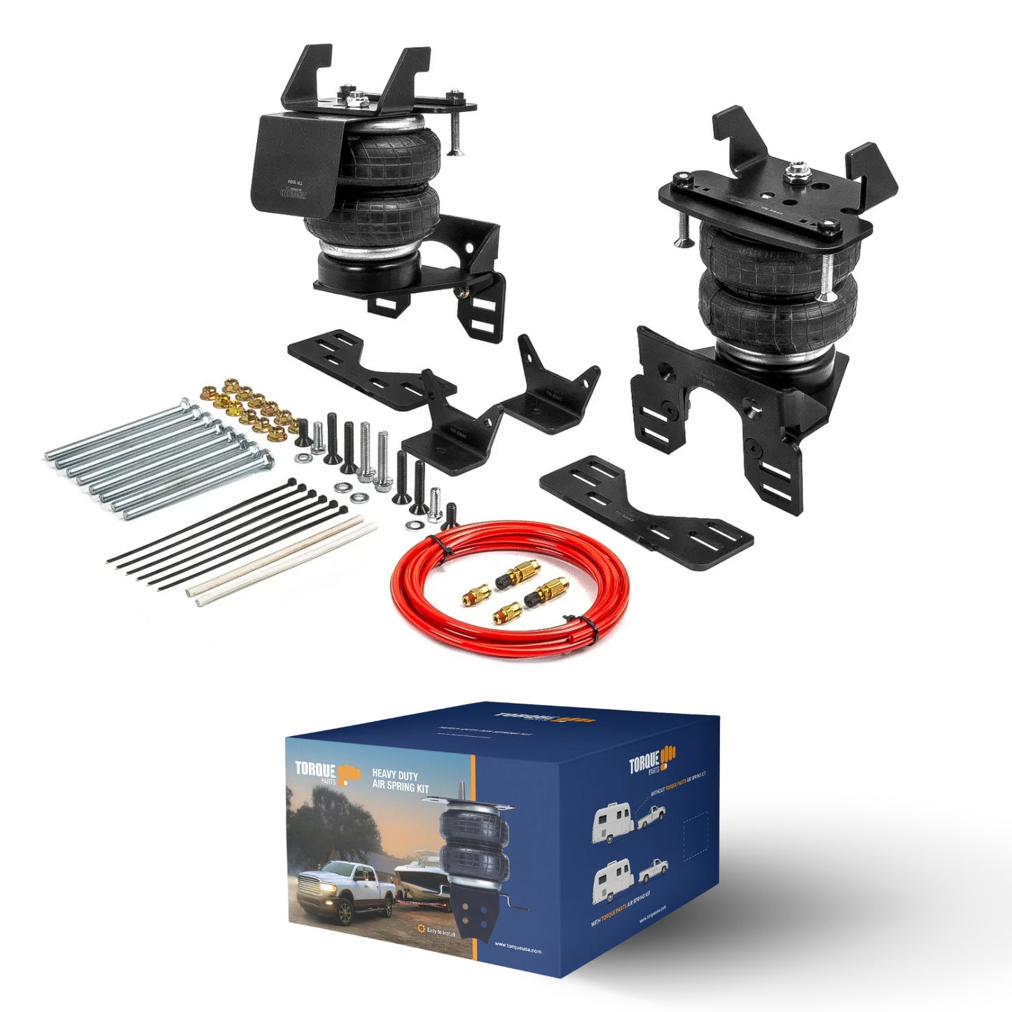 Air Bag Suspension Kit for 2017-2025 Ford F250 F350 F450- Up to 7500lbs