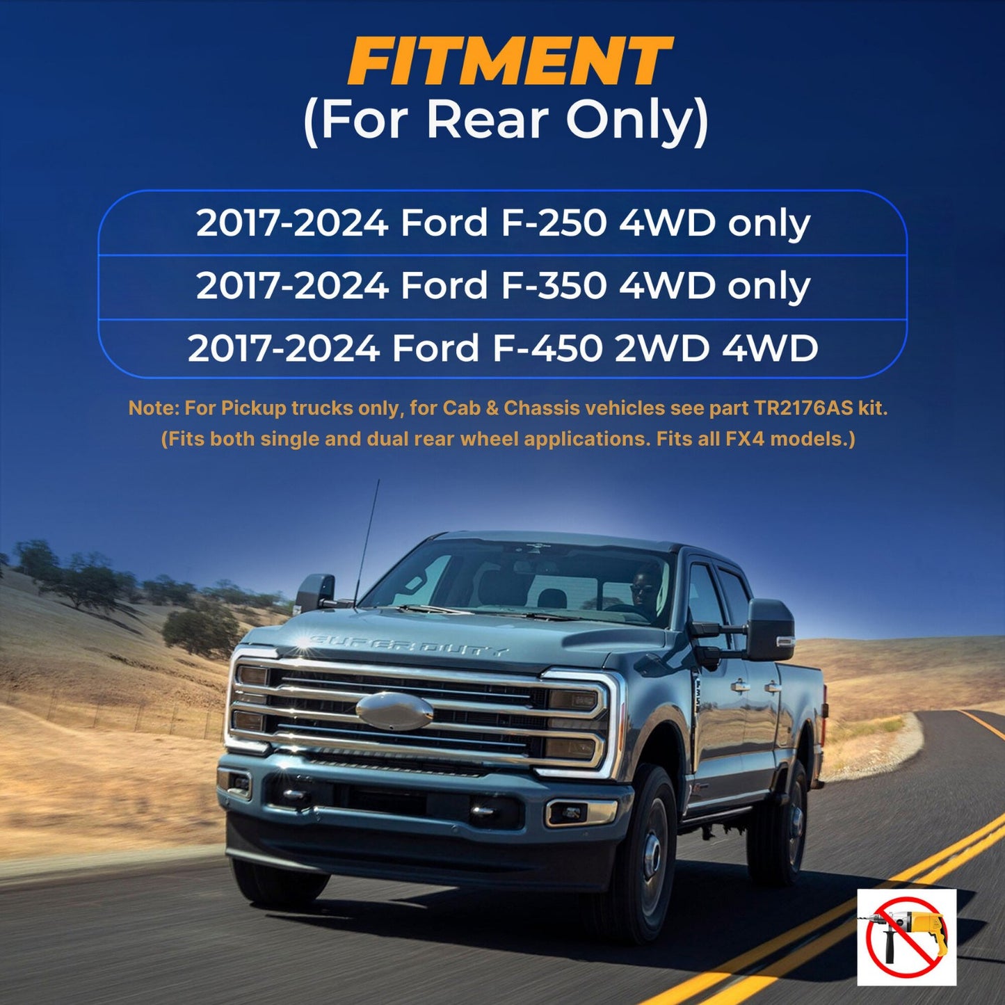 Air Bag Suspension Kit for 2017-2025 F-250, F-350 Super Duty