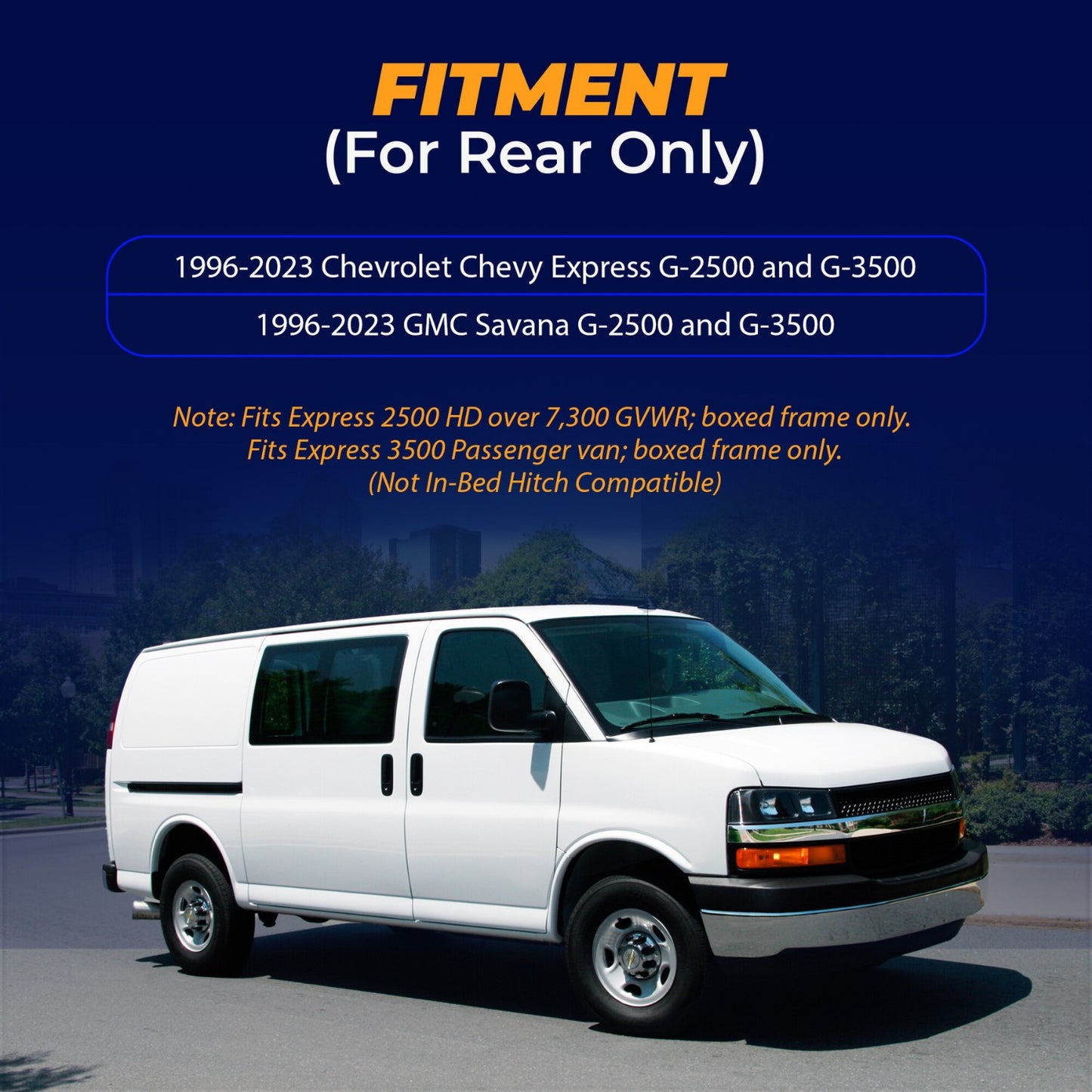 Air Bag Suspension Kit for 1996-2023 Chevrolet Express and GMC Savana