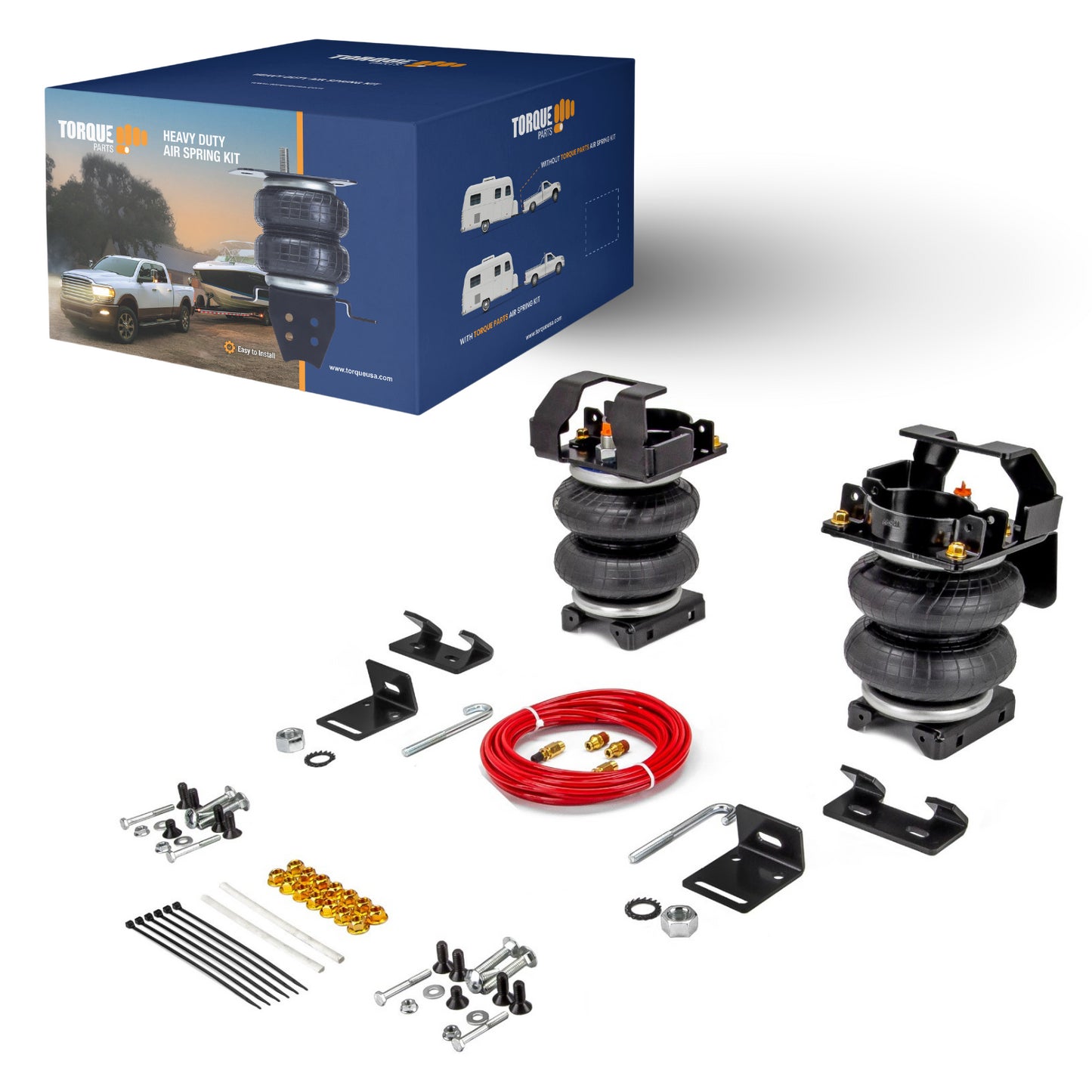 Air Bag Suspension Kit for 2012-2025 Silverado 3500HD - Cab Chassis - Up to 7500lbs
