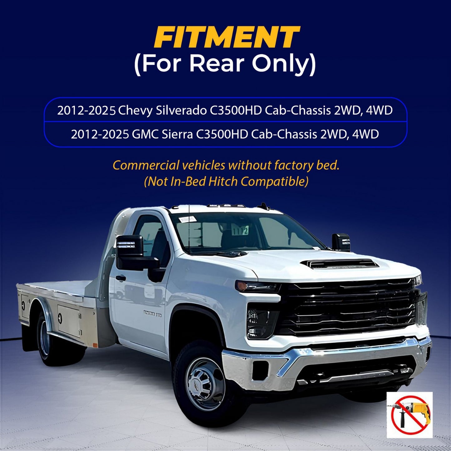 Air Bag Suspension Kit for 2012-2025 Silverado 3500HD - Cab Chassis - Up to 7500lbs
